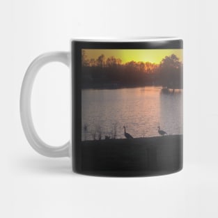 Geese at Sunset Mug